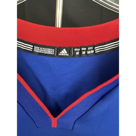 Adidas Detroit Pistons Isiah Thomas 11 Jersey Men Medium Blue Red NBA Basketball - Picture 4 of 5